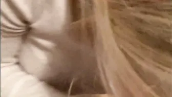 pov Oral Sex  Nailed a Blonde with Socks inside Doggy and Cowgirl Position