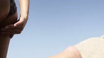 Body oil on the Beach