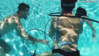 Lizzy porn video – Candy and Lizzy pounded Mike underwater