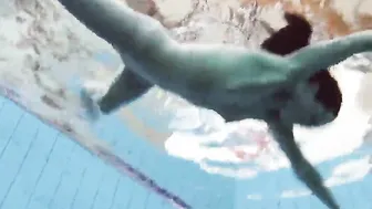 Exclusive Underwater Erotica - Red-Haired Girl Swimming Pool Sex