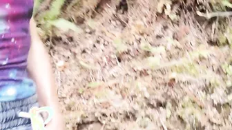 Nerdy Faerys Hiking PISSING Desperation causes LEAKING Underwear