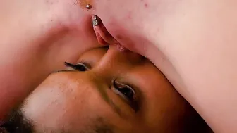Dyke Sex fight - Strong Mulatto Girl defeated by Small Blonde