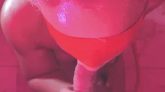 point of view Smoking cougar Stepmom Deepthroats and Cum into Mouth