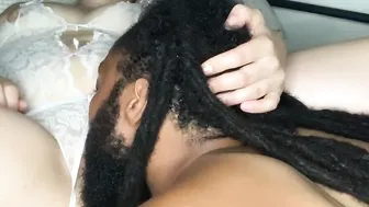 Eating the Neighbor Wifey Vagina Interracial