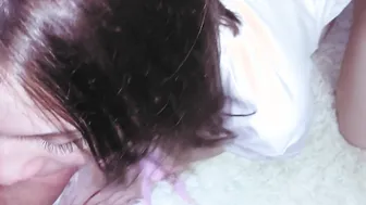 Huge Penis inside Mouth for this Russian Skank inside Handcuffs