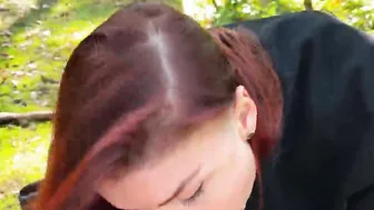 Outside fellatio inside the park. Blowing snake venom KleoModel