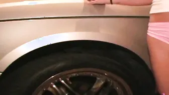 beauty Blonde Ride Around Tampa Nude Inside My Vehicle