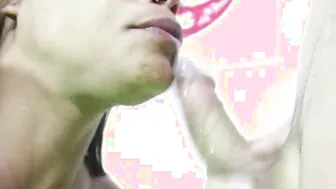 The nymphet Angel Dinizz taking rolls and taking a lot of cum.