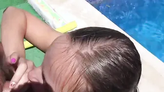 Having Fun the Plowed Game by the Pool