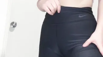 Camel Toe porn video – PAWG Red Haired Hot - Tight Leggins try on Haul - Cameltoe