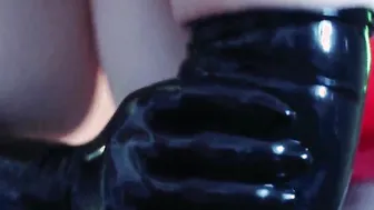 Hottie rubber pvc gloves