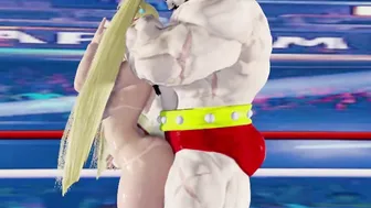 [3dhentai] Rainbow Mika Banged Anal from behind by Zangief (Hand over Mouth) ストリートファイター エロアニメ