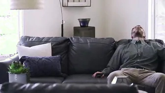 Daughter sneaks to stepdads room for sex