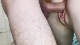 chick with the most amazing jugs blows my gigantic penis with relish