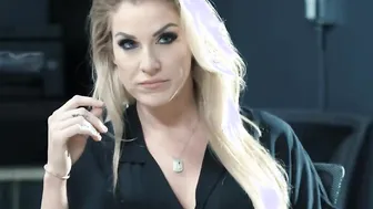 INNOCENT TABOO Businesswoman Lets Joanna Angel Scissor With Her Secretary After Losing