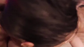 Giving sexy riding while sharing pov penis with her friend