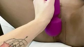2 Filthy Girls into Stockings Play with a Toy