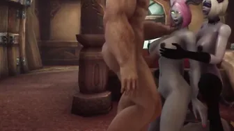 Wow porn video – Human fucks 2 Draenei 3Some ToA