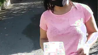 (Risky Outdoor) Goddess +18 year old sluts Blows my Penis on the