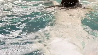 Swim with me into the Water Park Baby Sweet Gigantic Ass and Hottie Legs inside 4K
