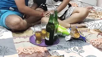 Village Aunty loving party with wine than fucking with her husbands... HD