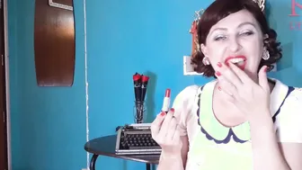 Red Lipstick Making Out Pose by Regina Noir.
