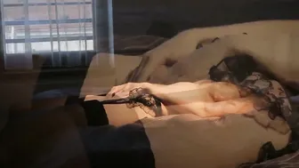 Natural babes Huge Boobs Jiggle as she Grind her Bushy Twat
