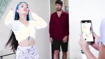 Creepy stepbrother uses sisters as sex vibrators