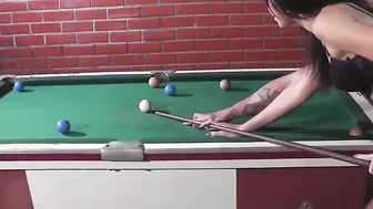 Rolling up the pink butt of the dark hair Branda Ferreira - With