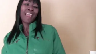 Big Titted Real Amateur Black inside First Interracial Casting