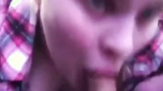Country cunt with mouth Sucking Off Cocks Into Vehicle Gets Mouth Cream Pies