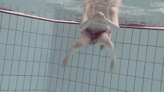Blonde Goddess Okuneva Bald Cunt Underwater Swimming