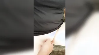 Kinky Little Skank Wifey got turned on and masturbates into the