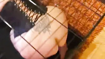 First time inside cage