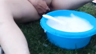 Just doing the Dishes... on a Campsite... without my Lingerie