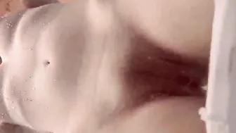 Blonde sexy Okuneva bald vagina underwater swimming