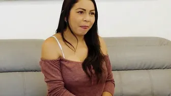 Casting Casting porn video – Hispanic on her knees feeding on gigantic dick creampie