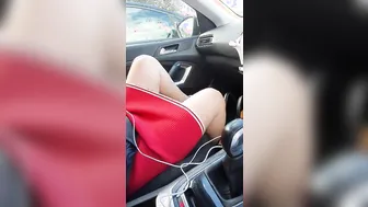 Step Cougar make Step Son having Erection inside the Vehicle while Driving Stops for Banged