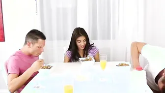 Step Daughter Fucks Daddy and her Brother
