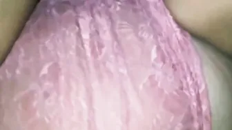 Cheating Wifey changes inside view thru Underwear  Getting Cum on into Airbnb