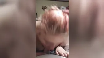 Wife Blows me Dry while i View my Performance