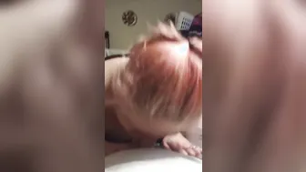 Wife Blows me Dry while i View my Performance