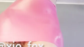 Pink Pvc Worshipping and Kinging point of view Gigantic PHAT Booty Hispanic Bombshell