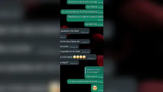 CONVERSACION DE WHATSAPP CON LA MAMA DE MI AMIGO OSCARIN