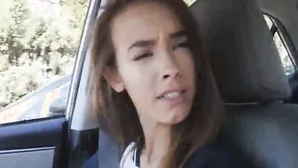 Turned On Amateur StepSis Blowing Penis Into Vehicle - Charity Crawford - SisLovesMe