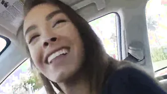 Turned On Amateur StepSis Blowing Penis Into Vehicle - Charity Crawford - SisLovesMe
