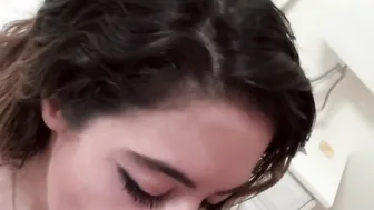 Cutie curvy Hispanic Hannah Lopez give me a fellatio