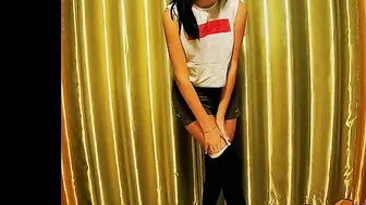 goddess with a super sexy body undresses and shows her charms