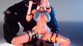 Anal Sub for Monster Penis 3D
