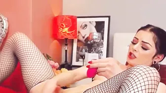 Vibrator and Sex Toy into this babe Woman Holes